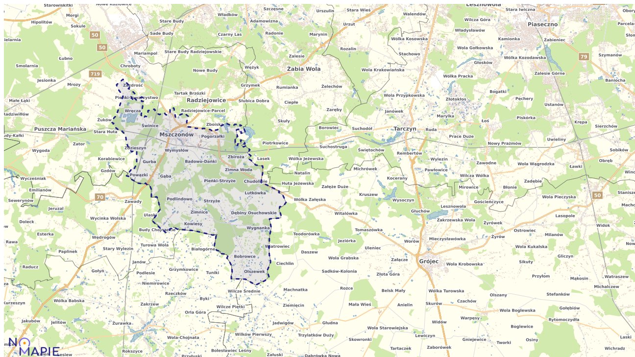 Mapa wyborów do sejmu Mszczonów